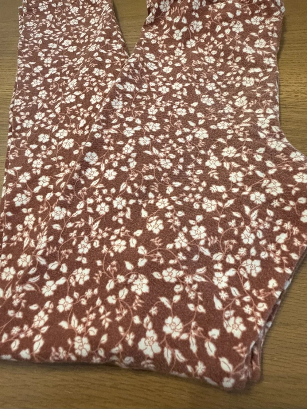 3 for $8 Girls' Rust Floral Leggings